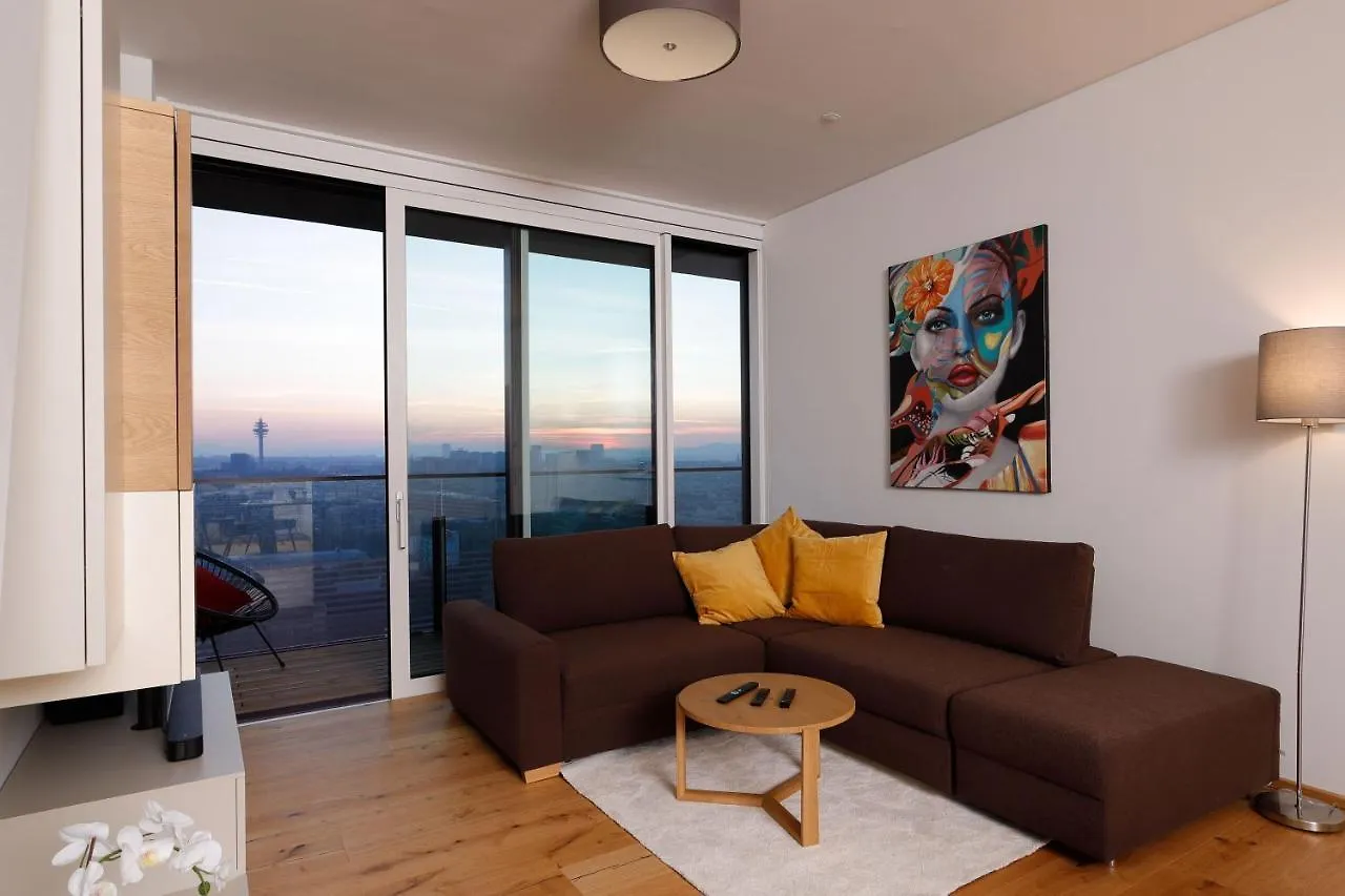 Apartament Triiiple Suites Level 21 Mit Balkon Und Tiefgarage Viena Austria